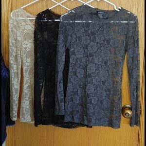 0 Bozzolo Lace long sleeve tops SOLD